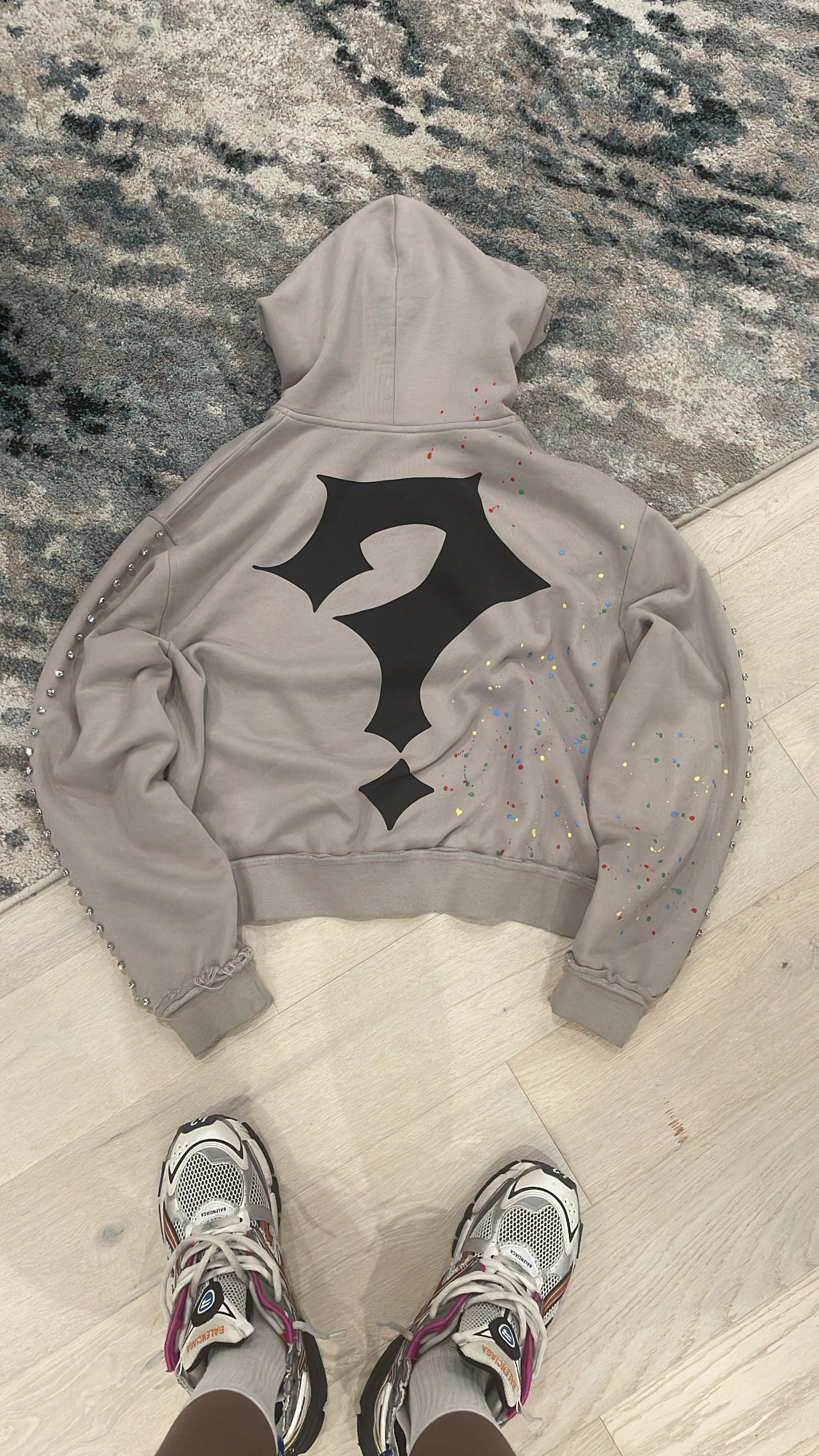 NOSTYLIST PAINT SPLATTER ZIP UP